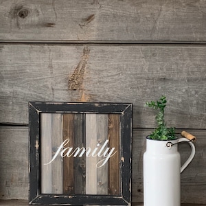 Family Sign,  wood Family sign, farmhouse wall decor, custom made Family sign, sign for the home, Farmhouse sign