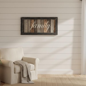 Family Sign, LARGE wood Family sign, farmhouse wall decor, custom made Family sign, sign for the home, Farmhouse sign, wood sign