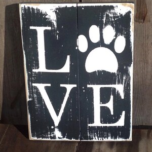 Rustic Dog Sign Rustic wood Rustic decor Distressed dog | Etsy