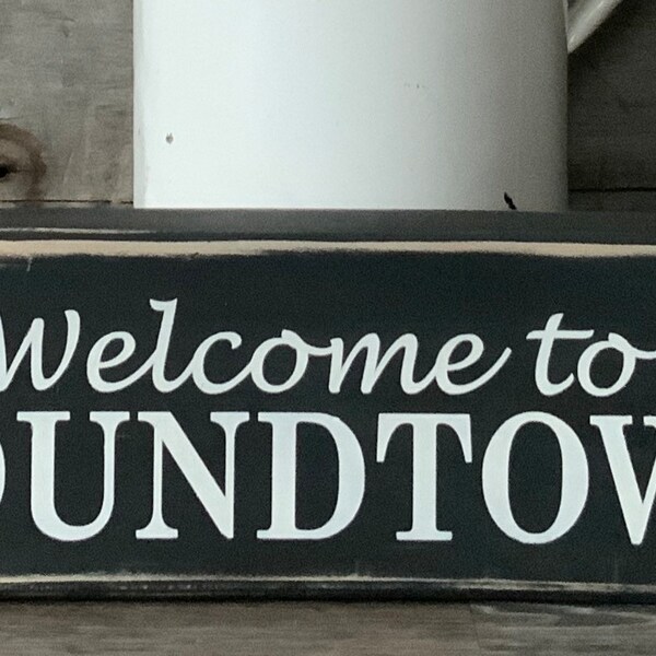 to Poundtown Sign Etsy