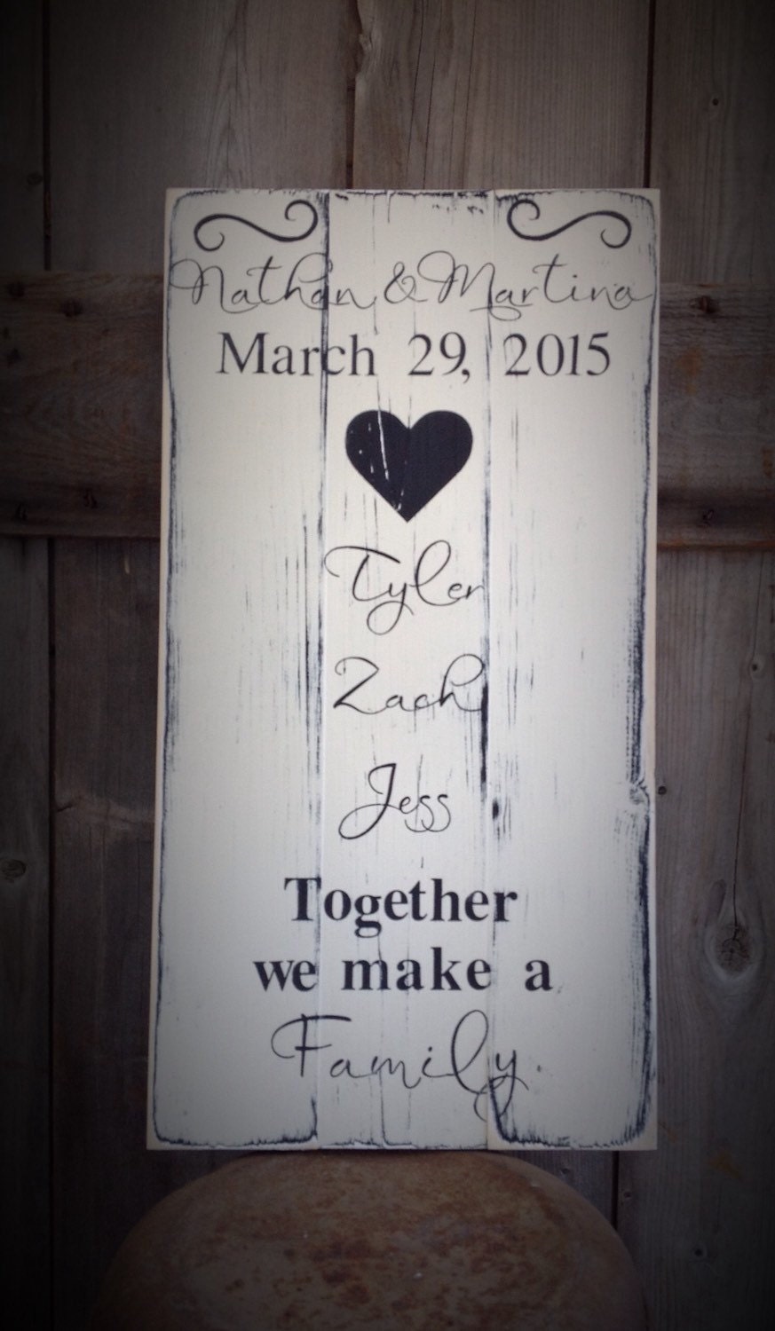 Together We Make A Family Sign