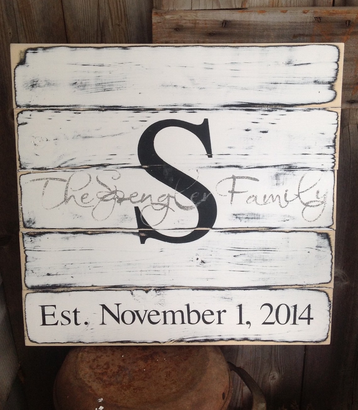 Established Sign Family Sign Rustic Sign Rustic Decor Etsy