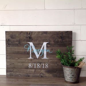 Last Name Established Wood Sign Wedding Sign Unity Ceremony Wedding Gift