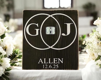 Personalized Lock Ceremony Sign: Rustic Wedding Decor