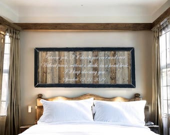 I Choose You Wood Sign: Romantic Farmhouse Decor