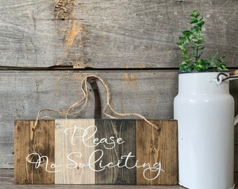 Please No Soliciting, Wood Sign, No Soliciting wood sign, farmhouse sign, farmhouse decor,