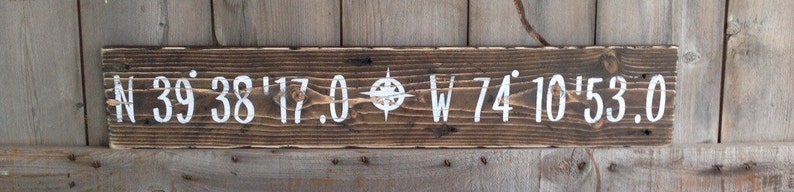 latitude and longitude Sign, latitude, longitude, farmhouse, coordinates sign, farmhouse wall decor, farmhouse sign, farmhouse style image 3