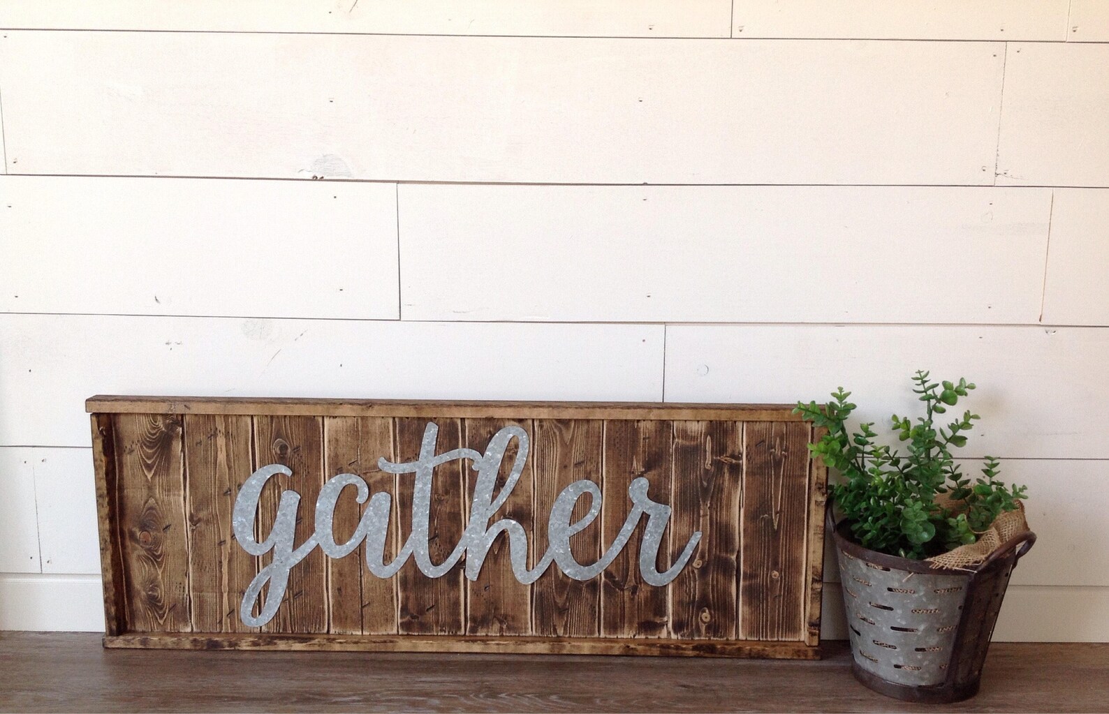 Metal Gather Sign Etsy