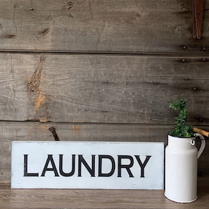 Laundry Wood Sign Laundry Room Decor Wash Room Decor