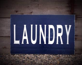 laundry, wood sign, wood laundry sign, hand painted sign, rustic wood sign, laundry room decor, laundry decor, laundry room,