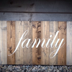 Family Sign, wood Family sign, farmhouse wall decor, farmhouse, sign for the home, Family sign, wood sign,