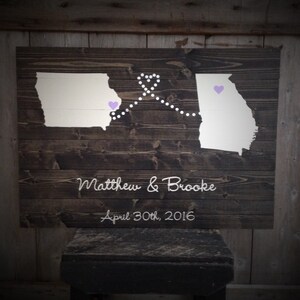Wedding guest book, Wedding Guest Book, Guest Book, Wedding Guestbook, rustic Guest Book, custom guest book, guestbook, wood sign, states