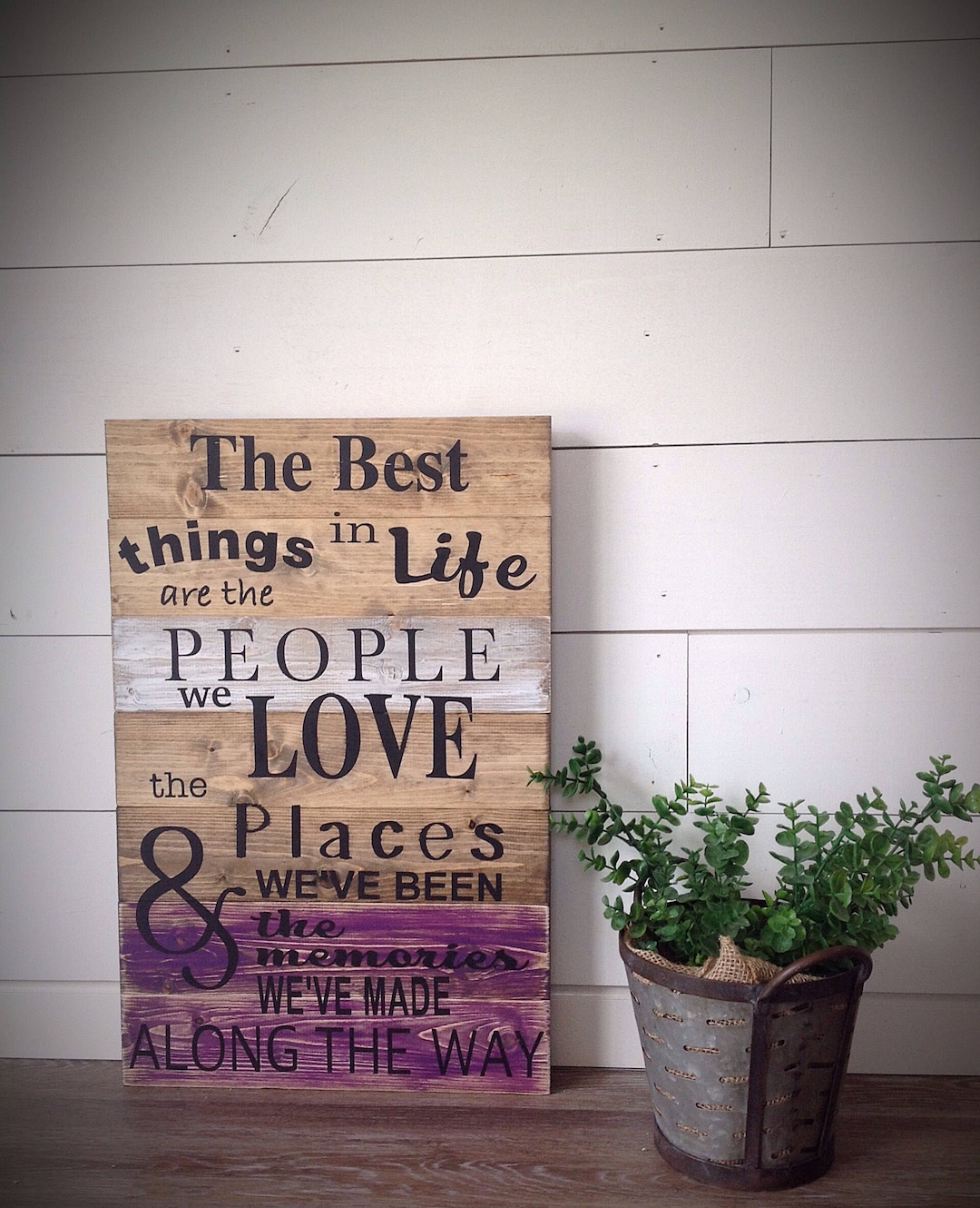 Hand Painted Family Wood Sign: Custom Quote Decor - Etsy