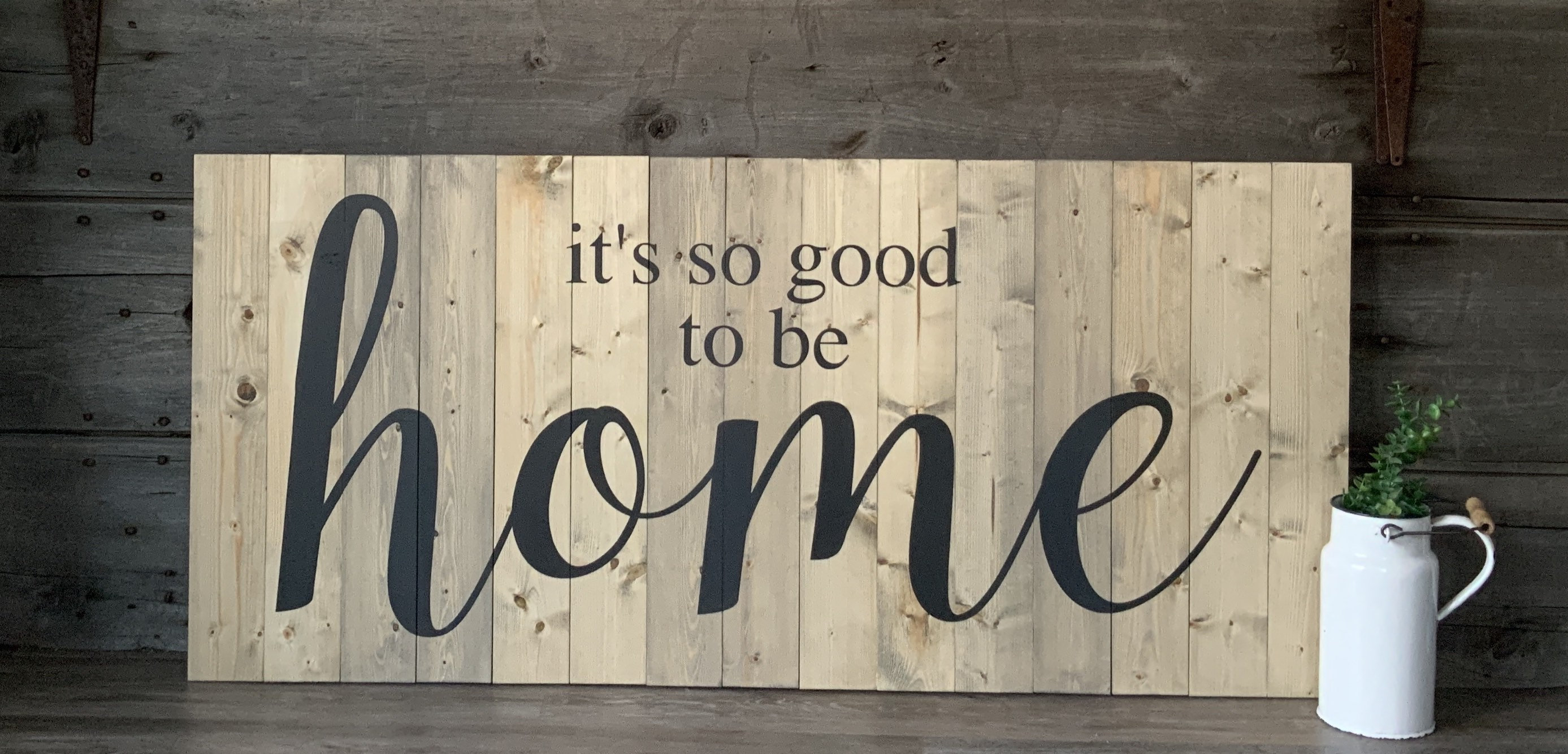 Its so good to be home LARGE wood sign Farmhouse sign Etsy