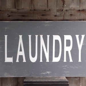 Laundry Wood Sign Laundry Room Decor Wash Room Decor