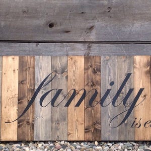 Family is everything, Family sign, farmhouse sign, Family decor, farmhouse wall decor, family, rustic family sign,  Family sign, wood sign,