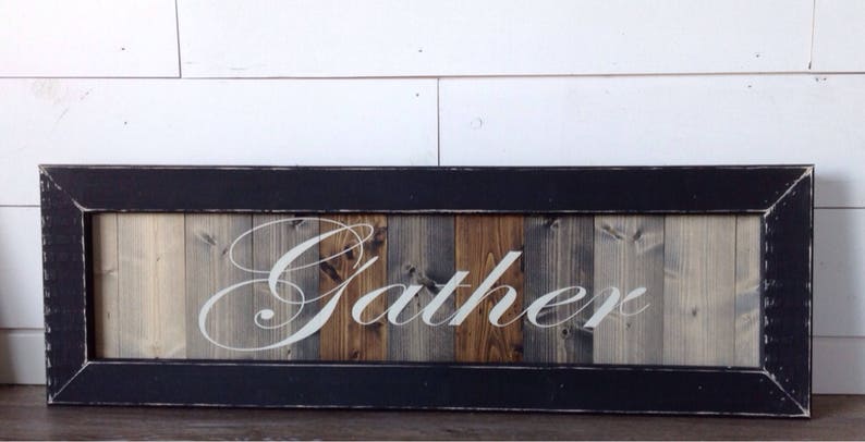 gather, wood sign, farmhouse wall decor, farmhouse, farmhouse style, farmhouse sign, rustic farmhouse, wooden sign, home decor, image 7