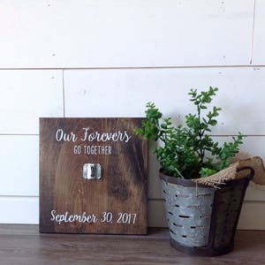 Lock Ceremony Sign | Custom Wedding Sign | Rustic Wedding Decor | 12x12 Wood Sign | Unity Lock Ceremony | Personalized Wedding Sign