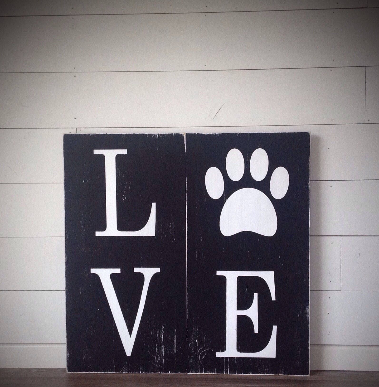 Rustic Dog Sign Rustic wood Rustic decor Distressed dog | Etsy