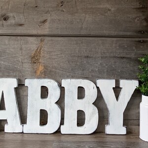 Wood Letters Measuring 12 Inches Tall, Wood Letters, Rustic Letters