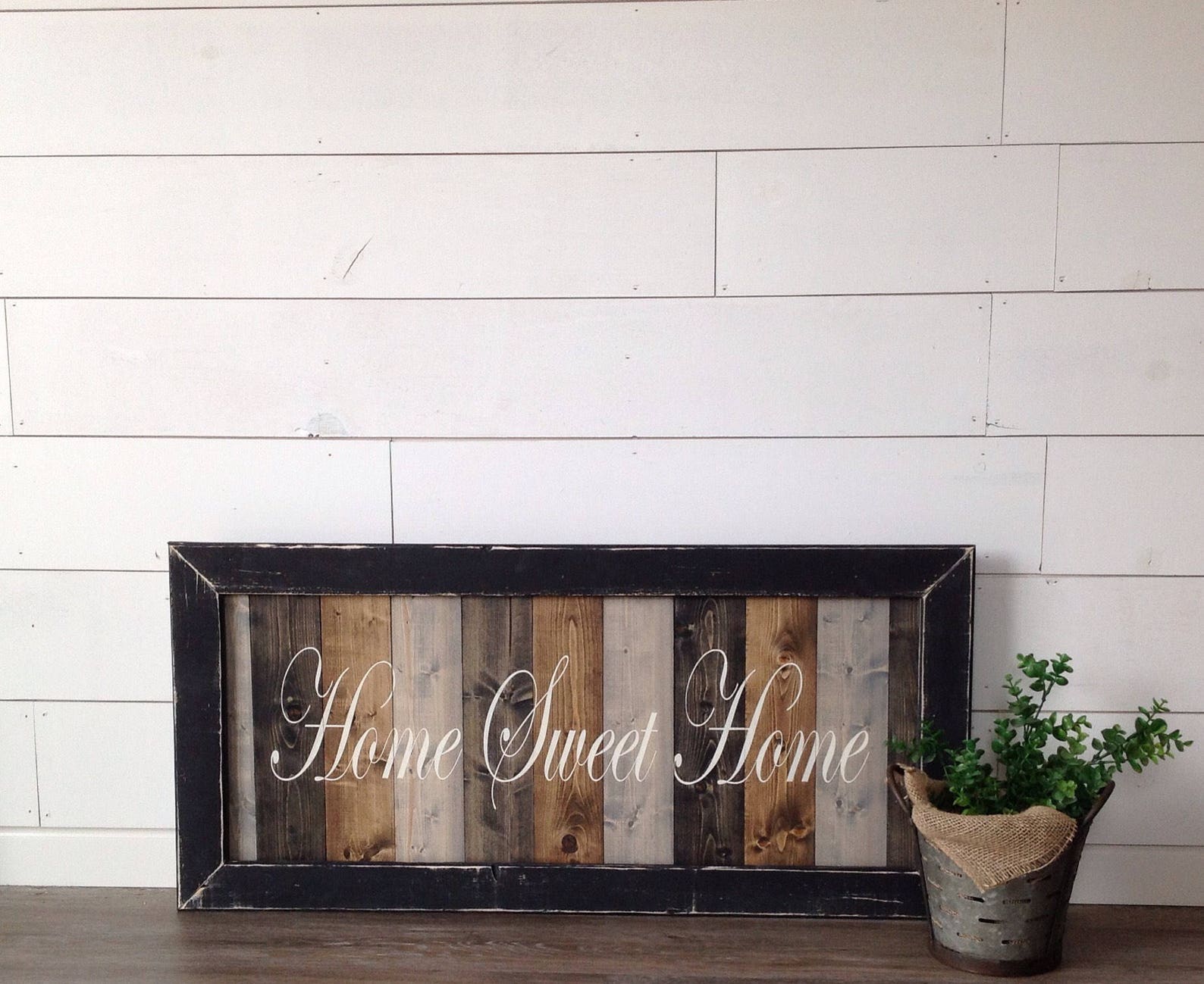 Home Sweet Home Sign Above Couch Sign Wood Framed Sign - Etsy