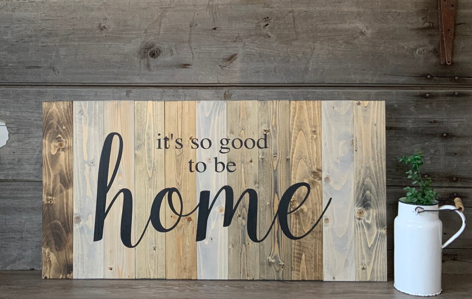 It's so good to be home Distressed sign custom made Etsy