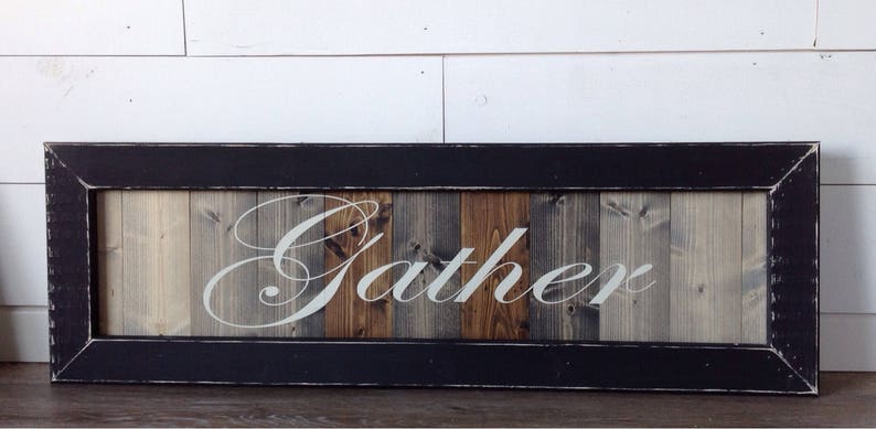 gather, wood sign, farmhouse wall decor, farmhouse, farmhouse style, farmhouse sign, rustic farmhouse, wooden sign, home decor, image 8