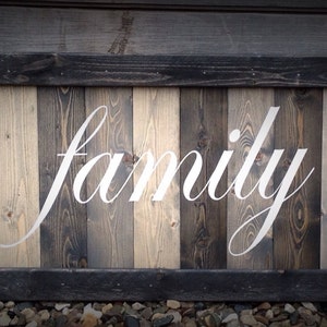 Family Sign, farmhouse wall decor, wood Family sign, custom made Family sign, welcome sign for the home, Family sign, wood sign