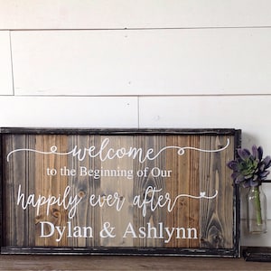 Welcome To Our Wedding Sign | Rustic Wedding Welcome Sign | Wedding Entrance Sign | Farmhouse Wedding Decor | Custom Wedding Sign