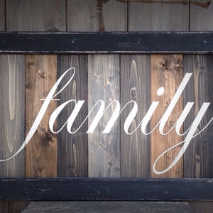 Family Sign, LARGE wood Family sign, farmhouse wall decor, custom made Family sign, sign for the home, Farmhouse sign, wood sign