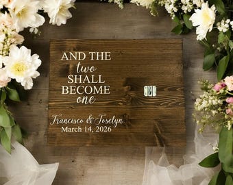 And the two shall become one,  Lock ceremony sign, custom sign to use in a lock ceremony