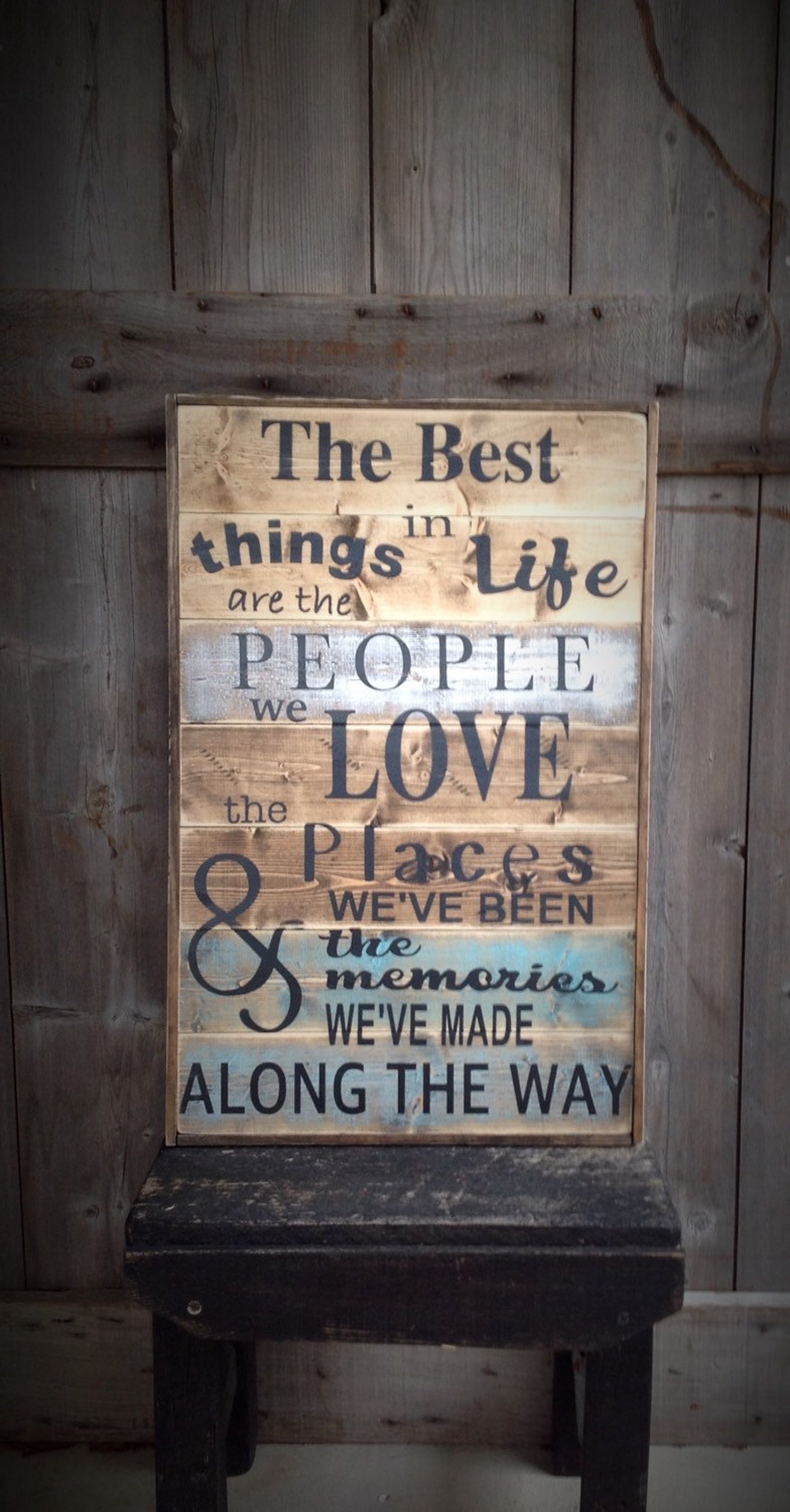 Rustic Wood Rustic Family Sign Wood Family Sign Custom Etsy