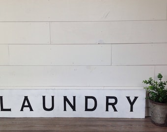 laundry sign, laundry, wood sign, laundry room decor, rustic sign, farmhouse sign, rustic wood sign, hand painted sign,