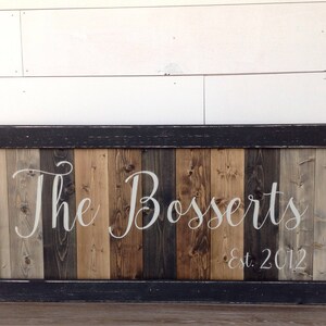 Personalized Family Sign, LARGE wood Family sign, Distressed Family sign, custom made Family sign, sign for the home, Family sign