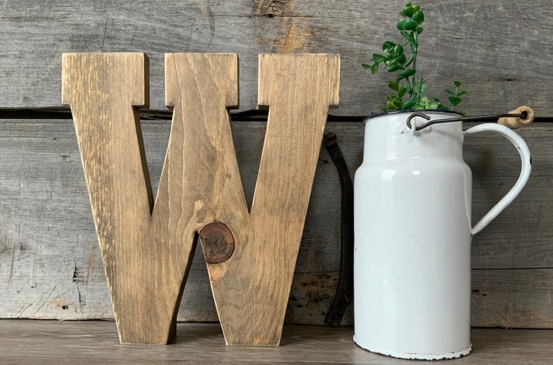 12 Inch Wood Letter or Number: Rustic Wall Decor - Etsy