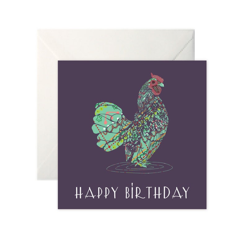 Rooster Birthday Card image 1