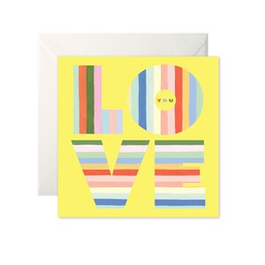 Carte de lettres d'amour