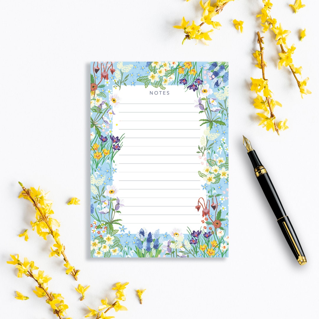 Irish Spring Blue Illustrated A5 Notepad / Tear-off Notepad / Everyday ...