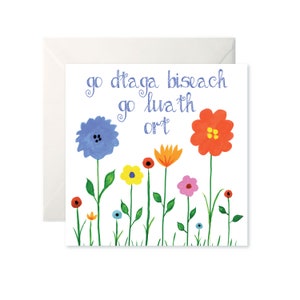 Go dtaga biseach go luath ort Grußkarte als gaeilge