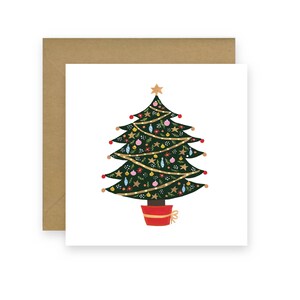 Tarjeta del árbol de Navidad