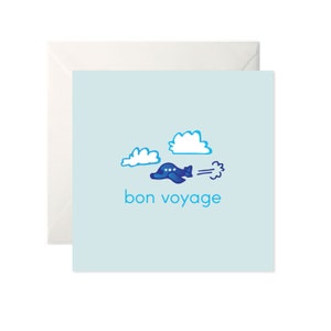 Bon Voyage Aeroplane Card