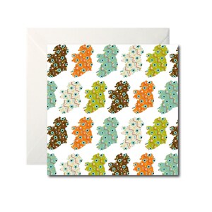 Map of Ireland - Cead Mile Maps Greetings Card