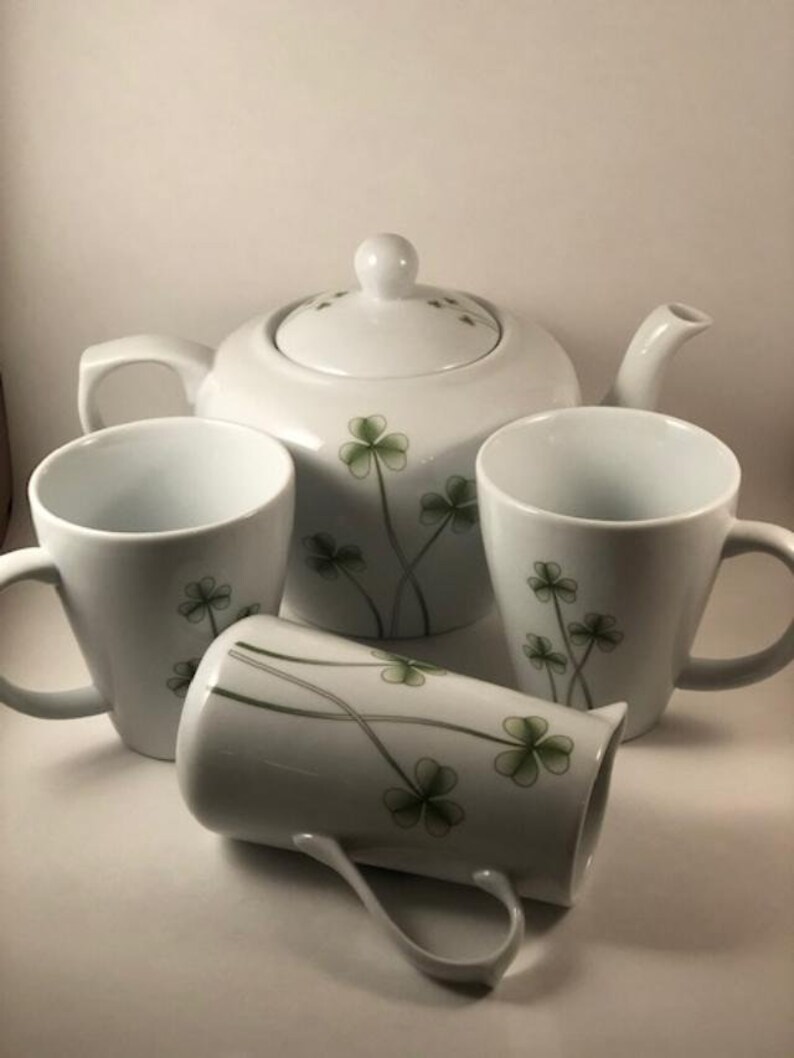Marcus Motely Ireland Shamrock Tea Set 4Set