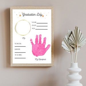 Graduation Kids Handprint Art Keepsake: Pre-K - Elementary Keepsake (Digital Download)