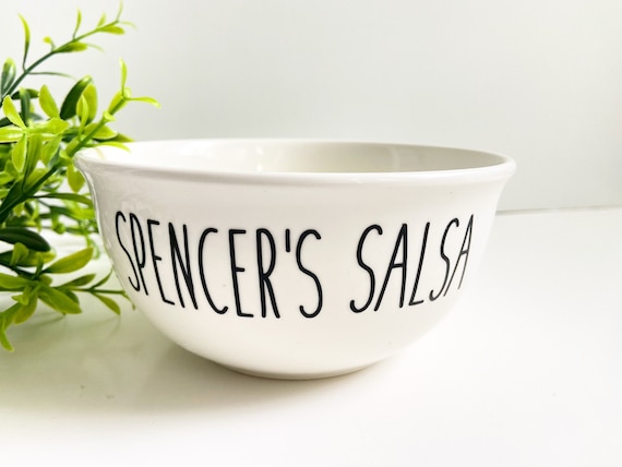 Personalisierte Salsa Namensschüssel
