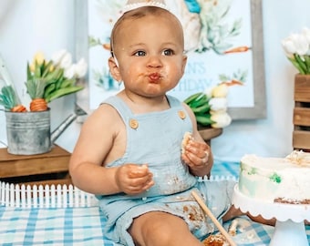 Personalisierbarer Mini Geburtstags-Partyhut: Sand Beige Cake Smash Prop