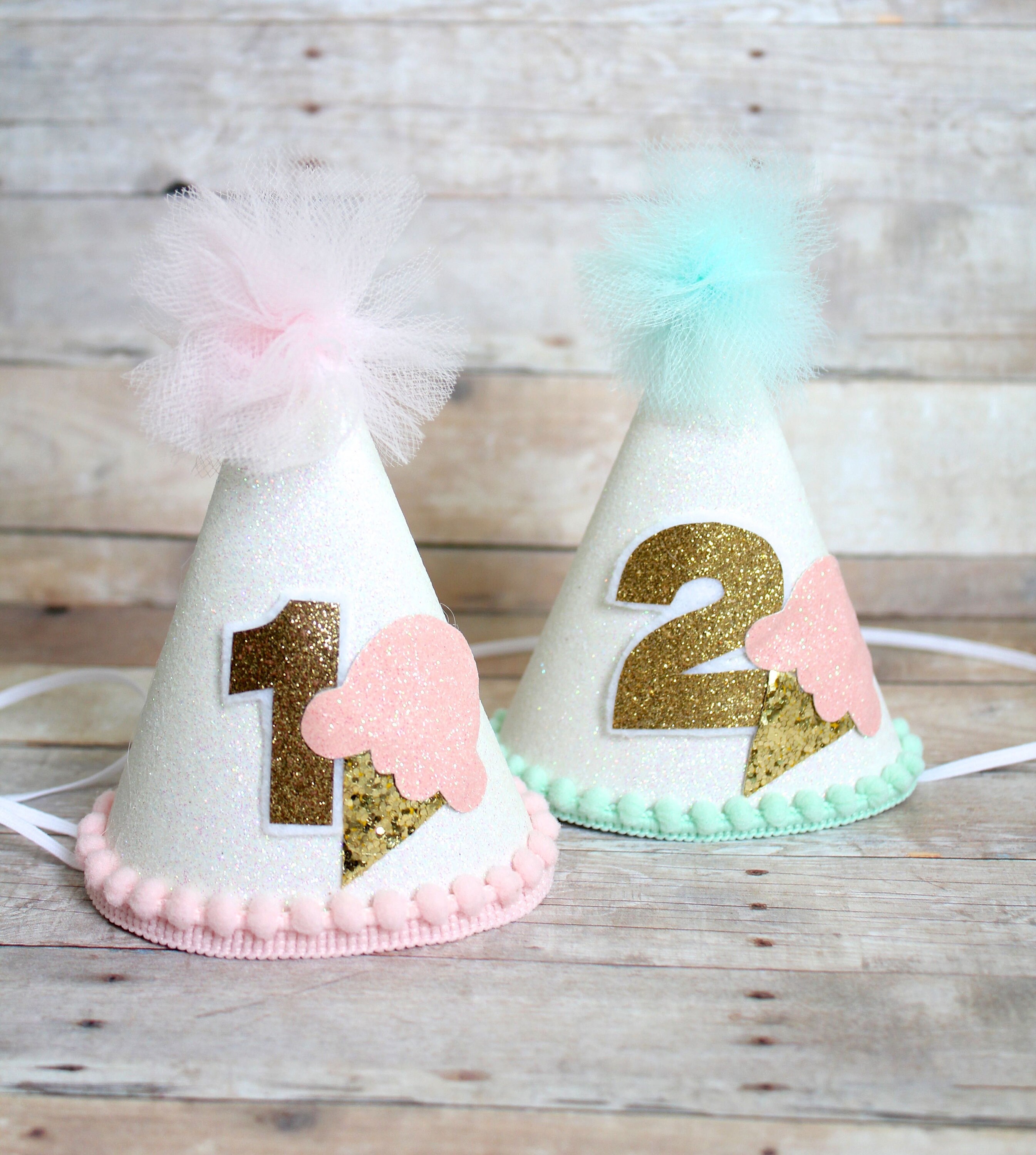 White \u0026 Pink or Mint Glitter Ice Cream 