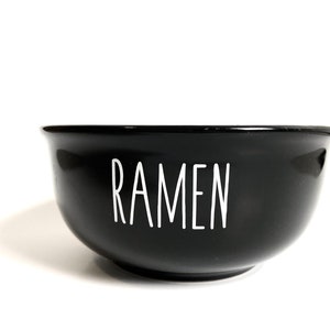 Cuenco de cerámica personalizado: nombre personalizado, helado, ramen, sopa, aperitivos, ensalada, salsa