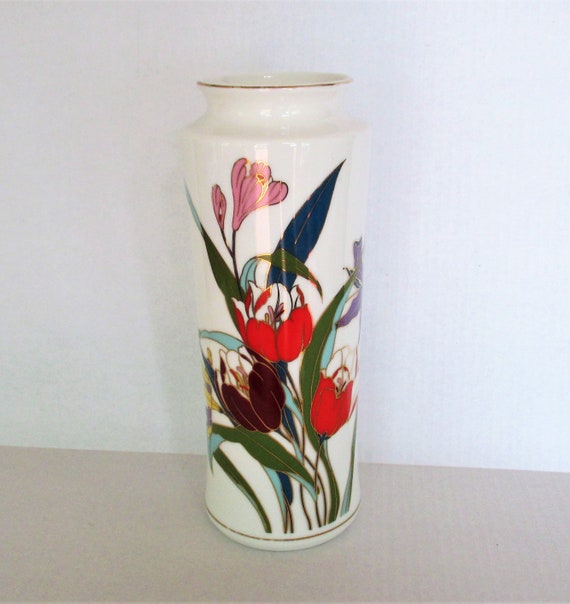 Vintage Toyo Japan Royal Bouquet Vase 12 Inch Tall Japanese Etsy