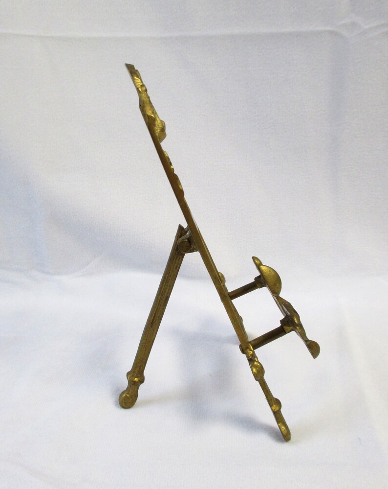 Vintage Ornate Brass Easel Picture Photo Stand Victorian Etsy